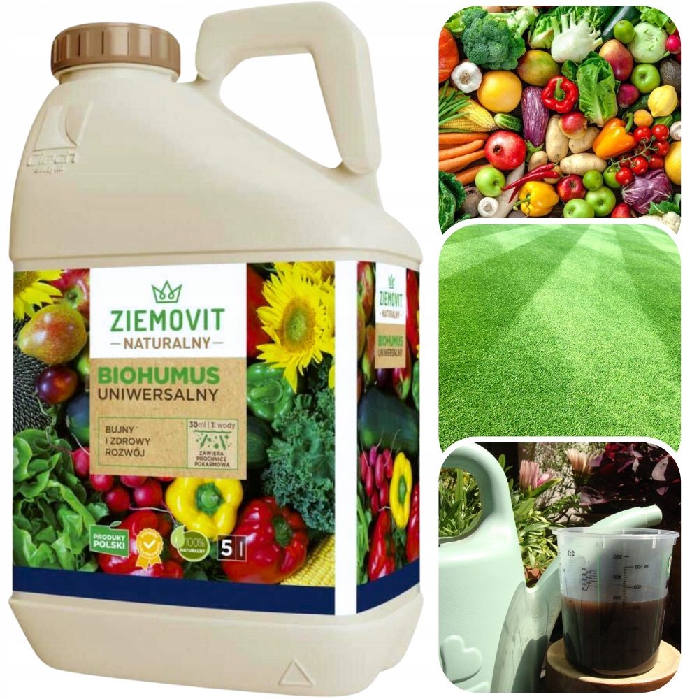 BIOHUMUS NAWÓZ UNIWERSALNY KONCENTRAT HUMUS BIO W PŁYNIE CAŁOROCZNY 20L ...