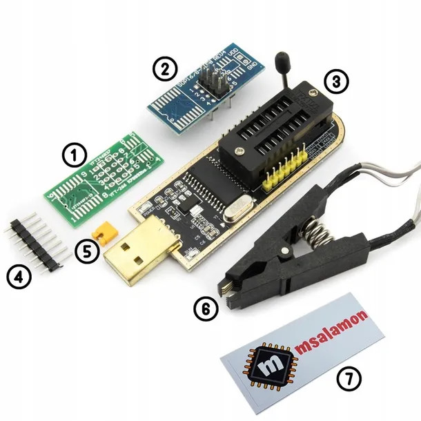 programator-ch341a-eeprom-flash-bios-immo-adaptery-klips-i-oprogramowanie-stan-nowy-rodzaj-programator-pamieci