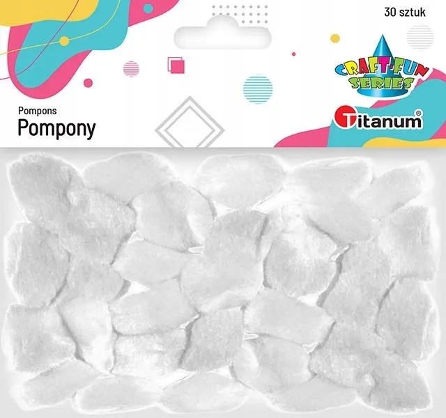 pompony-akrylowe-25mm-biale-30szt-srednica-2-5-cm