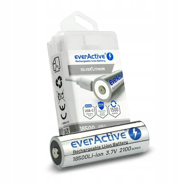 akumulator-everactive-18500-2100mah-usb-c-box-stan-nowy-rodzaj-akumulatorki