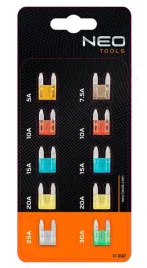 neo-11-992-zestaw-bezpiecznikow-samochodowych-10-sztuk