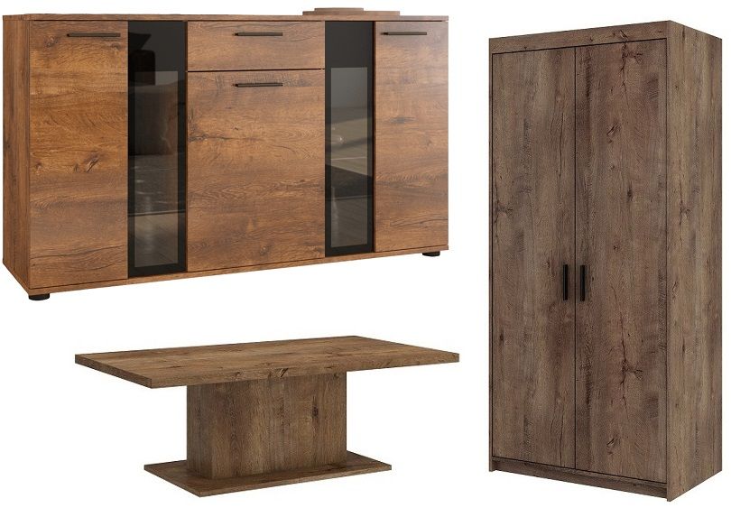 zestaw-mebli-pokojowych-szafa-komoda-lawa-dab-sonoma-stan-nowy