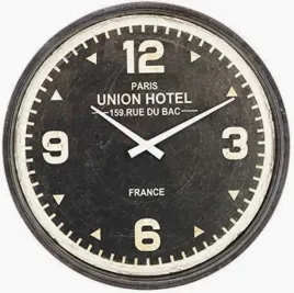 zegar-scienny-union-hotel-retro-30-cm