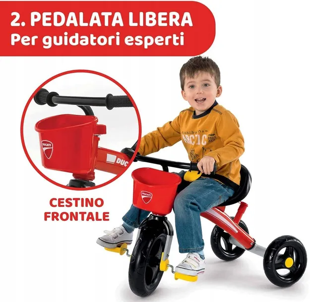 rower-trojkolowy-chicco-ducati-czerwony-stan-powystawowy