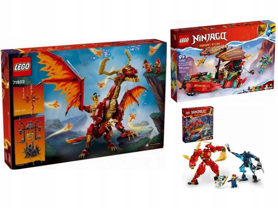KLOCKI LEGO Ninjago 71822 Smoczyca źródła ruchu + DWA SUPER