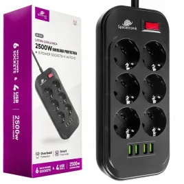 listwa-zasilajaca-przedluzacz-spacetronik-sr-204-6ac-4usb-szybkie-ladowanie