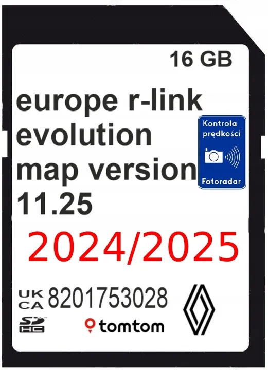 Gps Tomtom Navegación Renault R-Link 2024 - Europa (Versión 11.25