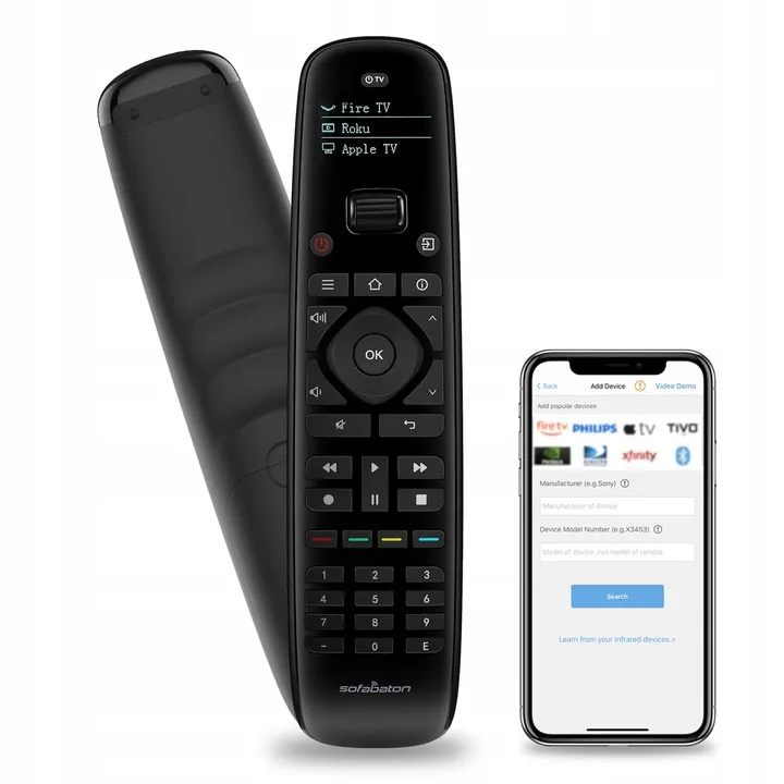 pilot-uniwersalny-programowalny-bluetooth-ir-all-in-one-sofabaton-u2-stan-nowy