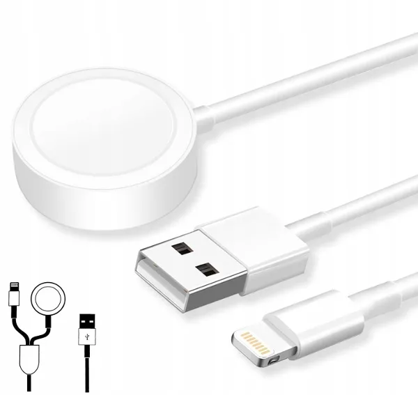 kabel-ladowarka-do-apple-watch-iphone-2w1-2in1-stan-nowy-zlacza-usb-apple-lightning
