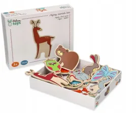 magnesy-drewniane-adam-toys-zwierzeta-lesne-14-sztuk