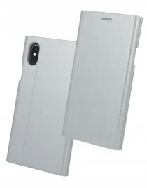 etui-z-klapka-premium-beeyo-iphone-x-xs-srebrny