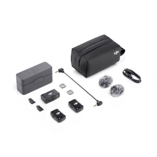 ZESTAW MIKROFON BEZPRZEWODOWY DJI MIC 2 BASIC (2 TX + 1 RX) Z ODBIORNIKIEM