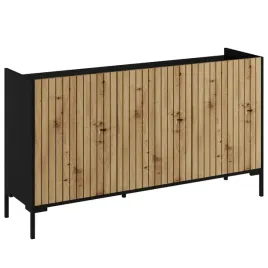 komoda-lend-2-150-czarna-dab-artisan-nowoczesna-uniwersalna-ryfle