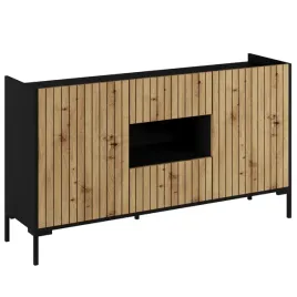 komoda-lend-3-150-czarna-dab-artisan-nowoczesna-uniwersalna-ryfle