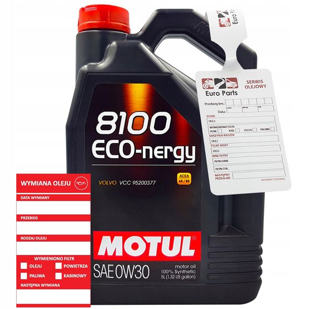 Zdjęcia - Olej silnikowy Motul 8100 ECO-NERGY 0W30 5L A5/B5 SL/CF VOLVO 