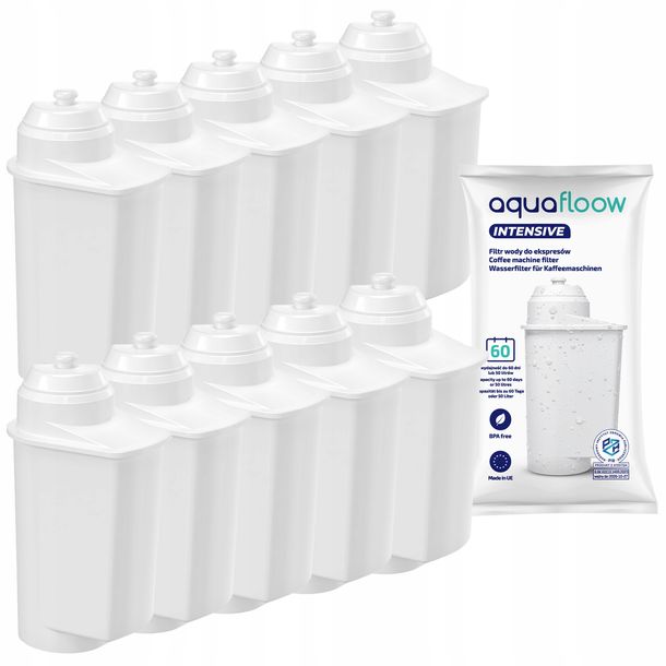 10x AquaFloow Intensive filtr do wody do ekspresu Siemens EQ6 zamiennik