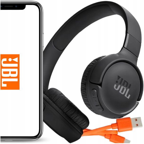 SŁUCHAWKI NAUSZNE JBL TUNE 510BT CZARNY BEZPRZEWODOWE CZARNE BLUETOOTH 5.0