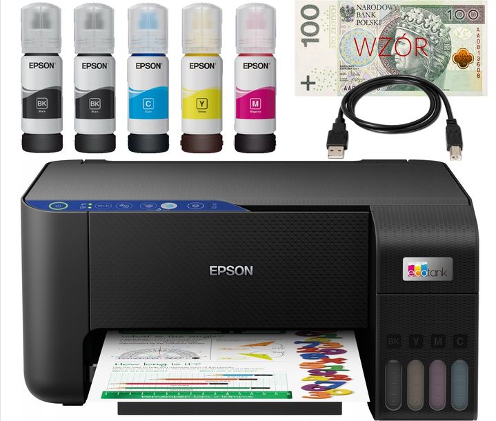 ﻿Urządzenie Epson ECOTANK L3251 3w1, Wi-Fi + KABEL USB + CASHBACK 100 ZŁ !!!