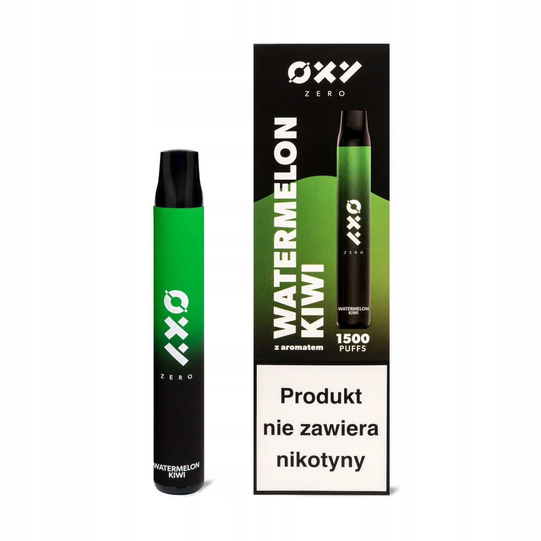 Beznikotynowy elektroniczny inhalator OXY Arbuz Kiwi 1500