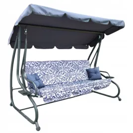 hustawka-ogrodowa-siedzisko-textylina-2x1-wzor-szara-100x185cm