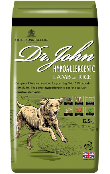 Zdjęcia - Karm dla psów John Dr  Hypoallergenic Lamb with Rice 12.5 kg 