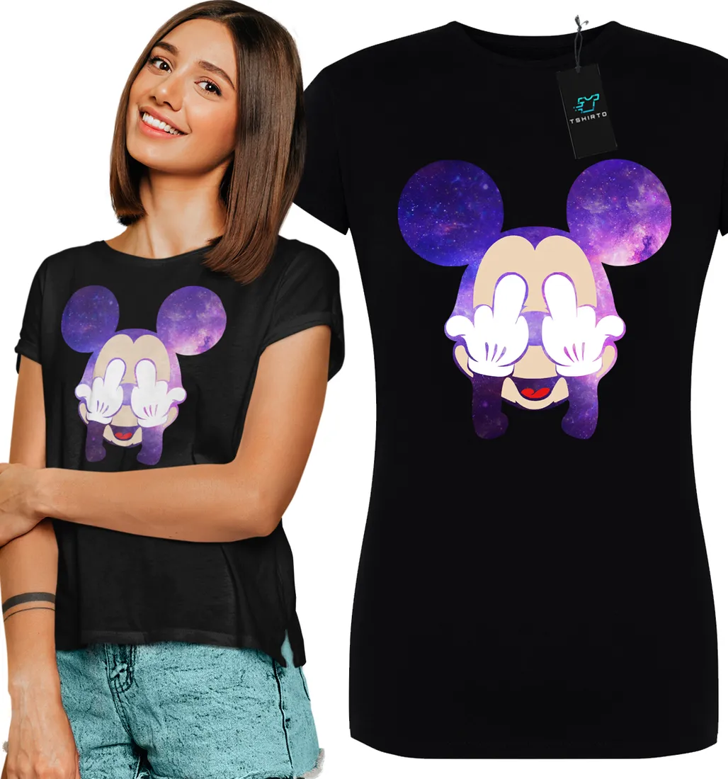KOSZULKA DAMSKA MYSZKA MIKI MICKEY MOUSE FUCK XXL – 202675492