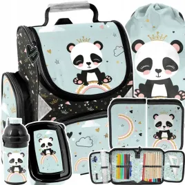 tornister-szkolny-plecak-dla-dziewczynki-panda-do-1-klasy-duzy-zestaw