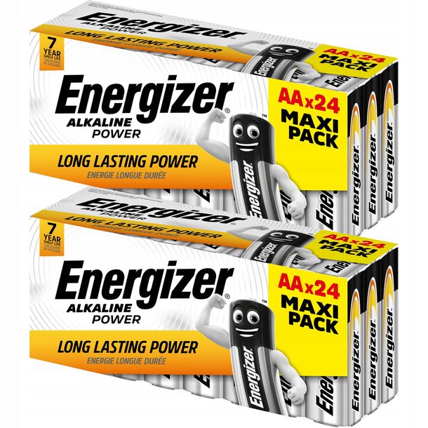 48x Bateria ENERGIZER Alkaline Power LR6 AA R6 E91 1,5V