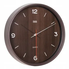 zegar-scienny-30cm-ciemny-braz-plynna-praca-wskazowek