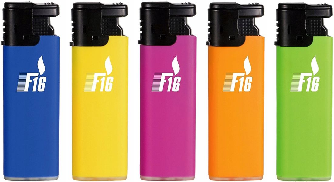25x Zapalniczka Żarowa F16 Turbo Rubber Neon z Zaworkiem Mix