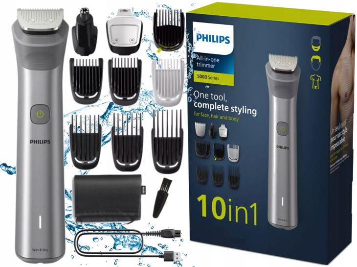 ﻿MG5940/15 Multigroom Seria 5000 Trymer 12w1: twarz, włosy i ciało Philips