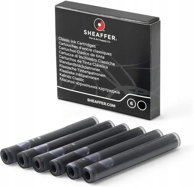 naboje-sheaffer-6-czarne-waga-z-opakowaniem-0-02-kg