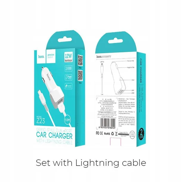 ladowarka-samochodowa-hoco-z23-2xusb-kabel-do-apple-iphone-stan-nowy-producent-hoco
