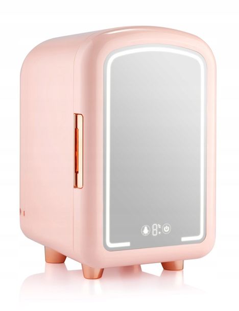 Фото - Масажер для тіла Beautifly Lodówka kosmetyczna  Blush Cosmetic Refrigerator Led Mirror 7L 