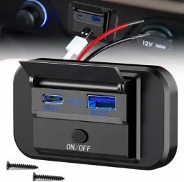 szybka-ladowarka-do-samochodu-kemingu-lodzi-motocykla-gniazdo-12-24v-usb