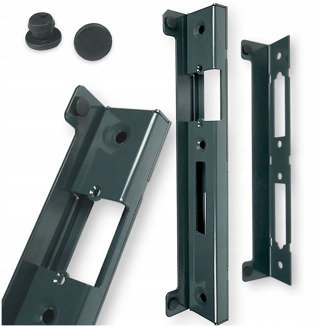 小物 kazta KASETA ELEKTROZACZEPU WĄSKA 40X17 ANTRACYT OBUDOWA