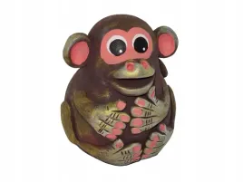 ceramiczna-skarbonka-zwierzak-malpa-reczna-robota