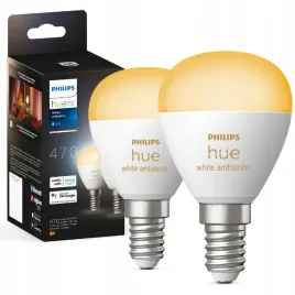 2x-zarowka-led-e14-p45-51w-470lm-2200-6500k-sciemnialna-smart-philips-hue