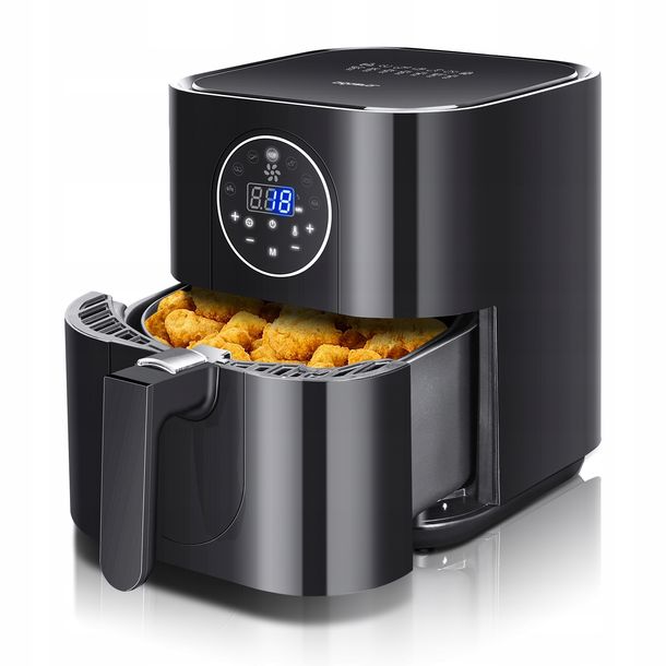 FRYTKOWNICA BEZTŁUSZCZOWA 3,5L FRYTOWNICA 1500W XL AIR FRYER LCD CZARNA