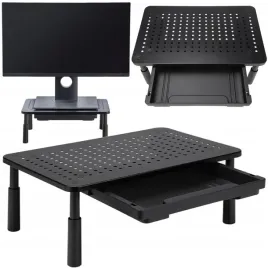 podstawka-pod-monitor-laptopa-metalowa-podstawa-polka-z-szuflada-regulowana