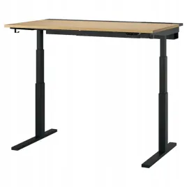 ikea-mittzon-biurko-z-regulacja-wysokosci-okleina-debowa-czarny-140x80-cm