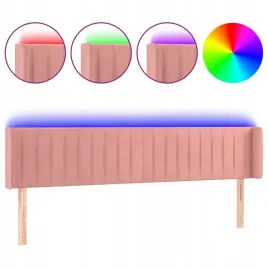 zaglowek-do-lozka-z-led-rozowy-203x16x78