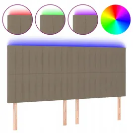 zaglowek-do-lozka-z-led-taupe-160x5x118-128-cm-tkanina