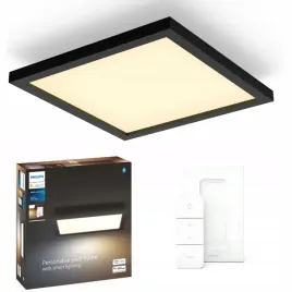 panel-led-lampa-sufitowa-natynkowa-19w-cct-30cm-czarny-philips-hue-pilot