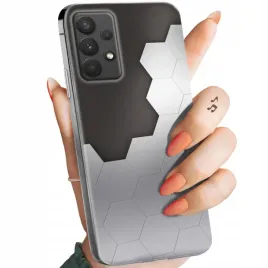 etui-do-samsung-galaxy-a32-wzory-szare-metallic-grey-obudowa-pokrowiec-case