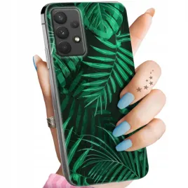 etui-do-samsung-galaxy-a32-wzory-liscie-lisciaste-natura-obudowa-pokrowiec