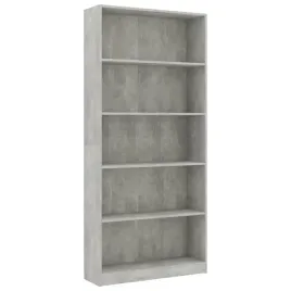 regal-na-ksiazki-z-5-polkami-betonowy-szary-80-x-24-x-175-cm