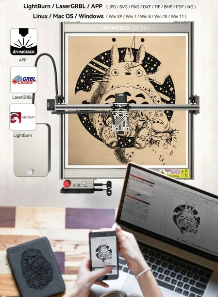 ploter-laserowy-grawerka-atomstack-a10-pro-50w-kompresor-rodzaj-inny-stan-nowy