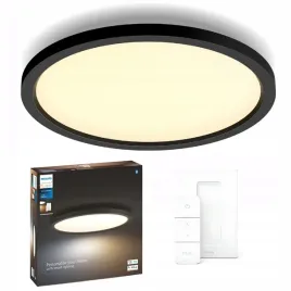 panel-led-lampa-sufitowa-natynkowa-21w-cct-39cm-czarny-philips-hue-pilot