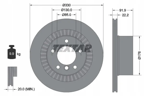 tarcza-ham-bmw-p-5-7-08-le-textar-92266225-waga-produktu-14-4-kg